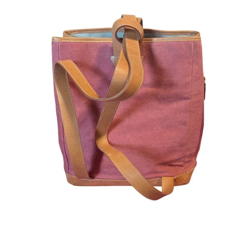 Sundance Backpack Leather Washed‎ Canvas Convertible Bag Coastal Cowgirl Boho